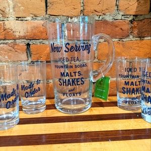 Kate Spade Pitcher and Glasses Set